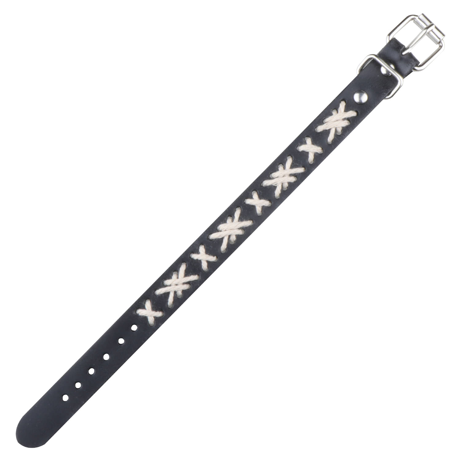     			SILVERSHINE Gorgeous Stylist designer Black lather belt bracelet for men and boys jewellery