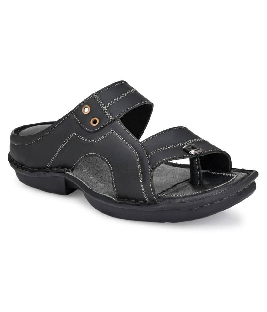     			softio Black Flip Flops
