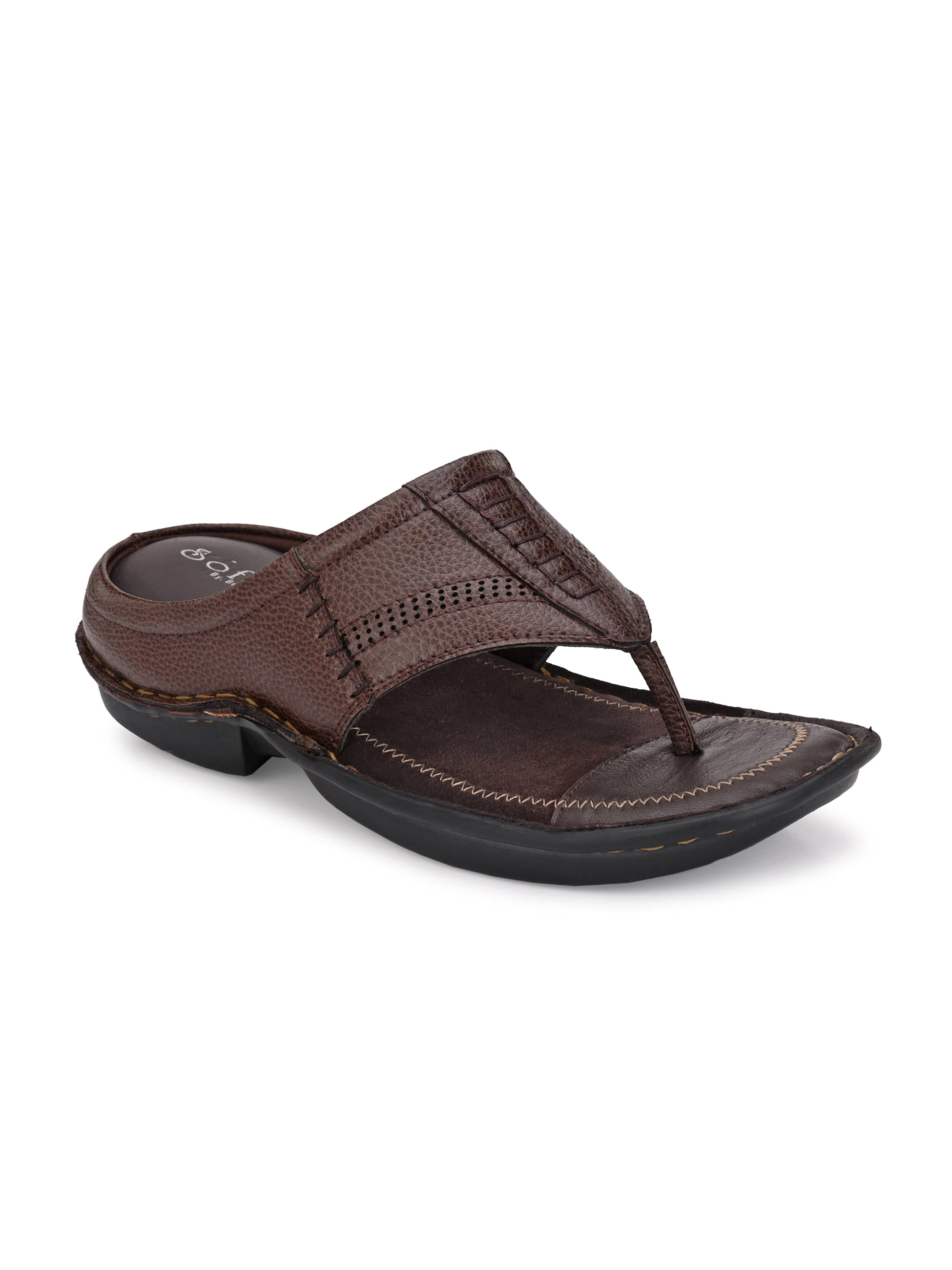     			softio Brown Flip Flops