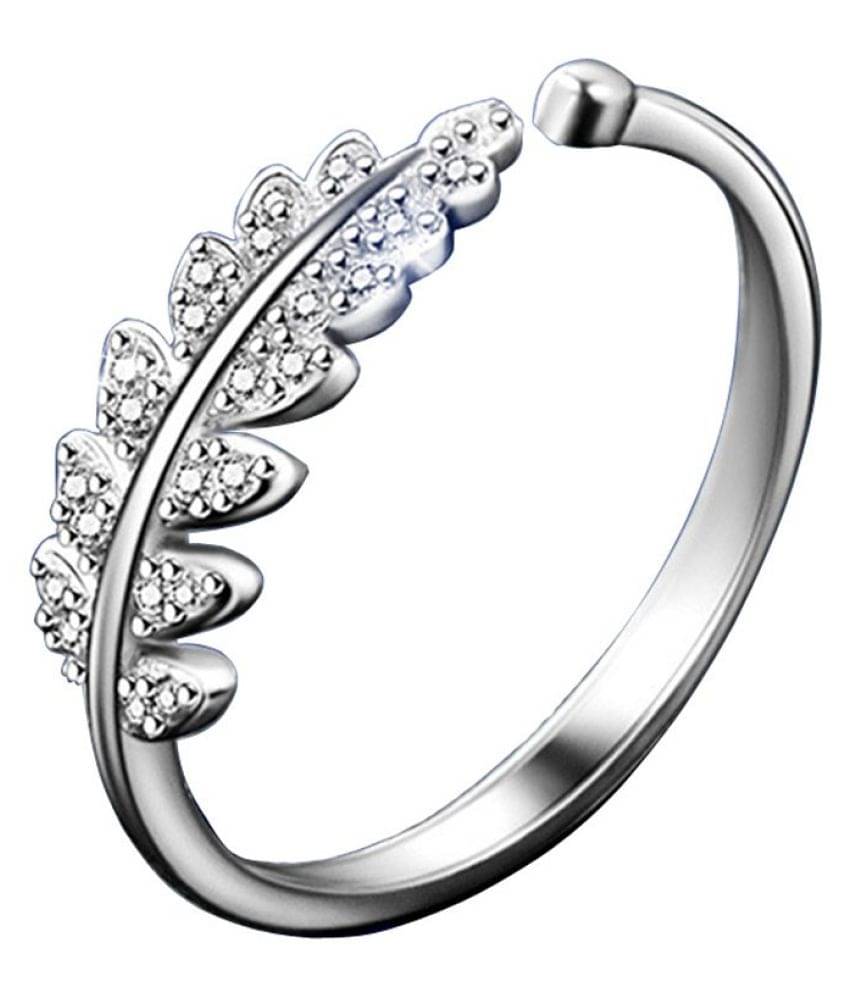 RM Jewellers Platinum Plated Alloy Ring for Women/Girls
