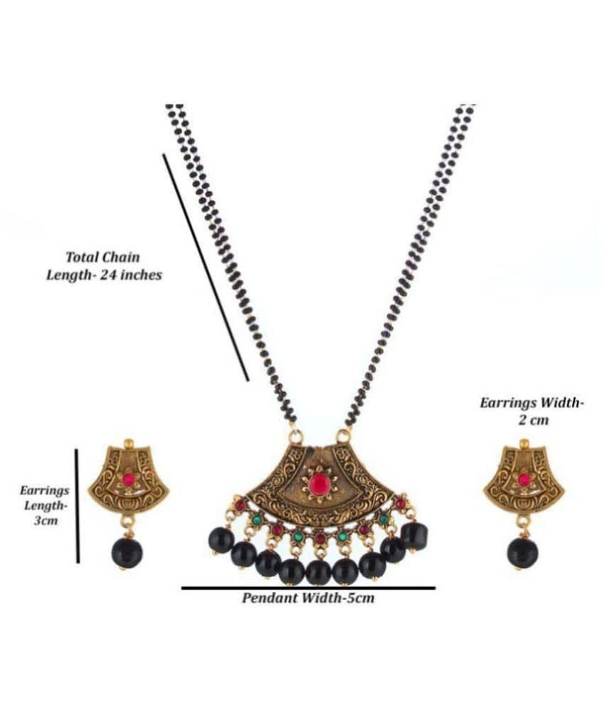 BNB & Fashion - Black Mangalsutra Set ( Pack of 1 )