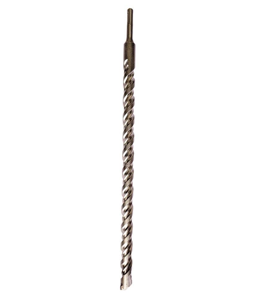 Steel (12 x 450mm) Cross Tip Plus Hammer Drill Bit (Silver)