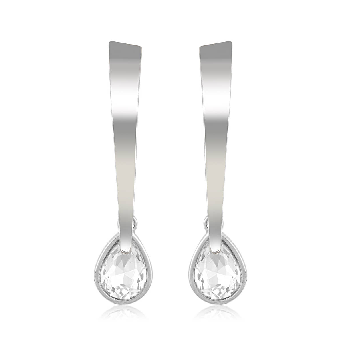 Vighnaharta - Silver Drop Earrings ( Pack of 1 ) - Earrings | Buy online on ZillyBuy