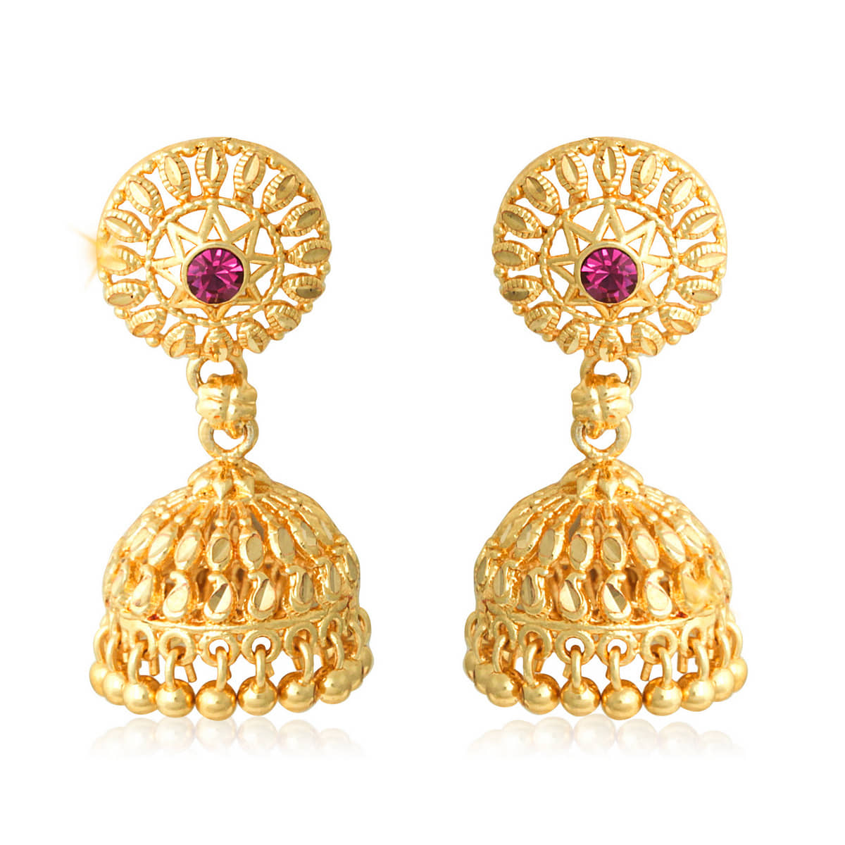 Vighnaharta Traditional wear Gold Plated alloy jhumka Earring for Women and Girls ( Pack of- 1 Pair jhumka Earring) - Earrings | Buy online on ZillyBuy