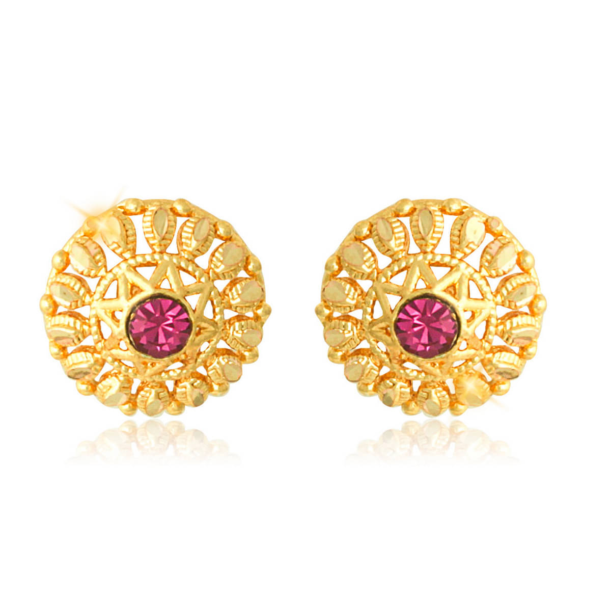     			Vighnaharta Traditional wear Gold Plated alloy stud Earring for Women and Girls ( Pack of- 1 Pair Stud Earring)