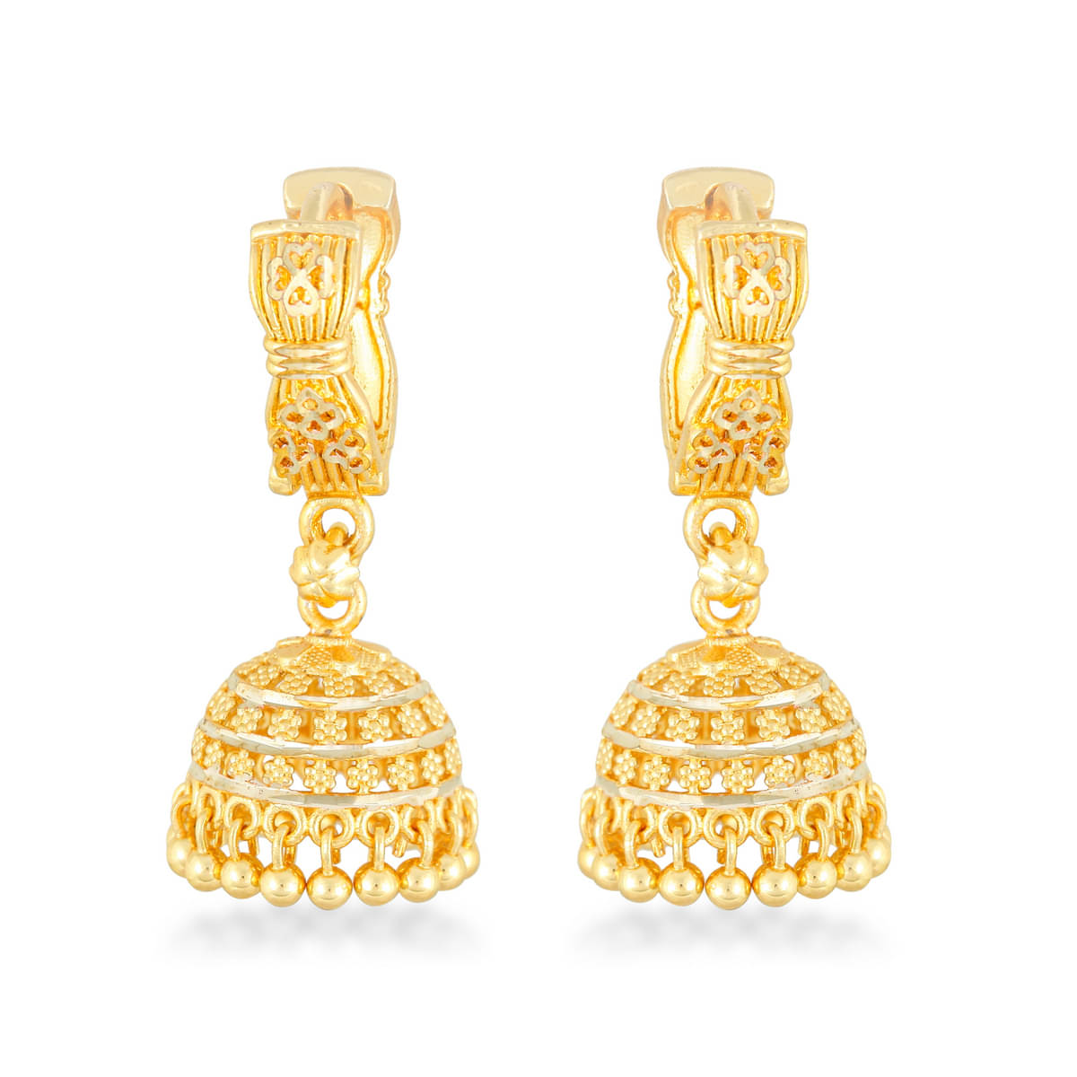 Vighnaharta Traditional wear Gold Plated alloy jhumka Bali Earring for Women and Girls ( Pack of 1 pair Earring) Vighnaharta Traditional wear Gold Plated alloy jhumka Bali Earring for Women and Girls ( Pack of 1 pair Earring)