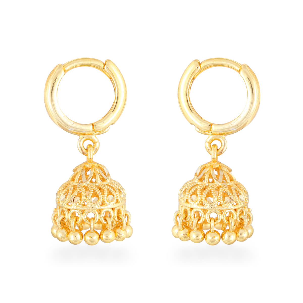 Vighnaharta - Golden Drop Earrings ( Pack of 1 ) - Earrings | Buy online on ZillyBuy