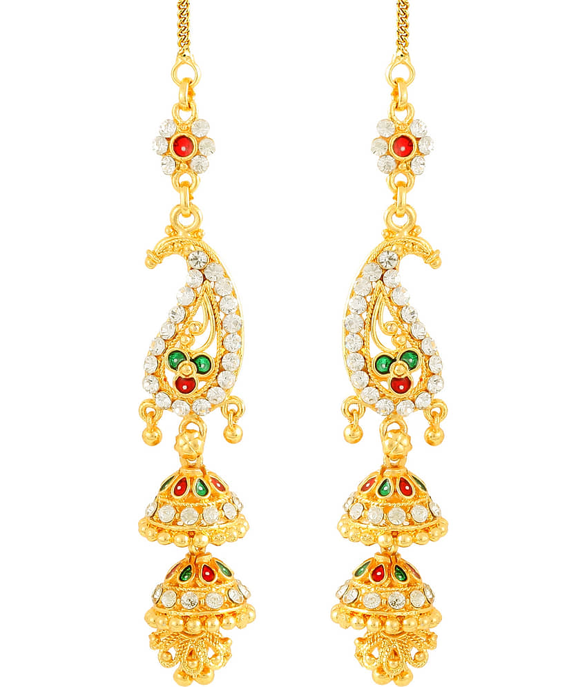 Vighnaharta Traditional wear Gold Plated alloy Kanchain Earring for Women and Girls ( Pack of 1 pair Kanchain Earring) - Earrings | Buy online on ZillyBuy