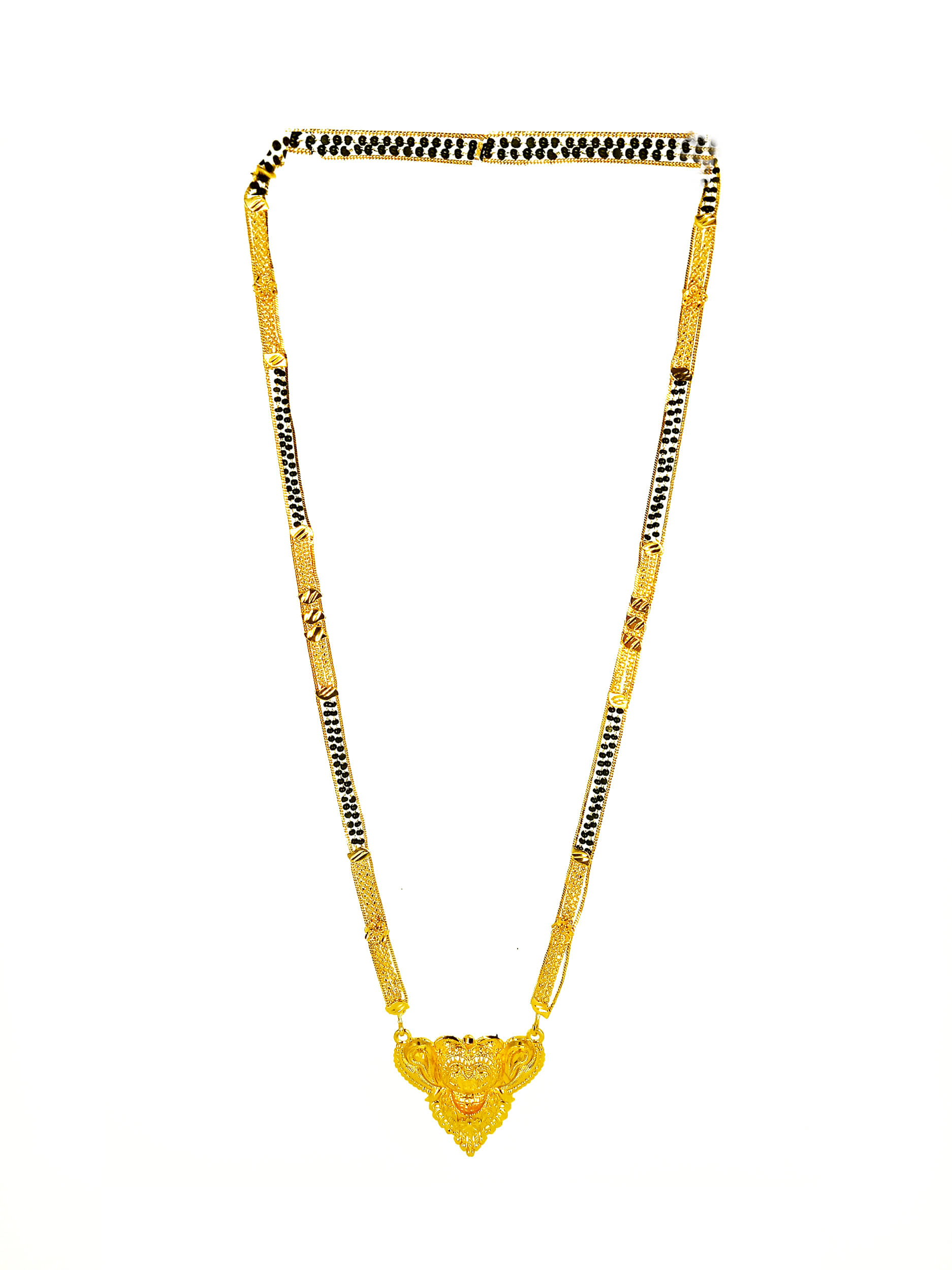 shankhraj mall gold plated black bead long mangalsutra for women-100142 shankhraj mall gold plated black bead long mangalsutra for women-100142