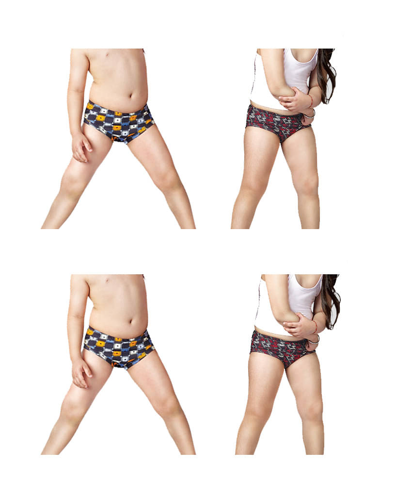    			Dixcy - Multi Cotton Girls Panties ( Pack of 4 )
