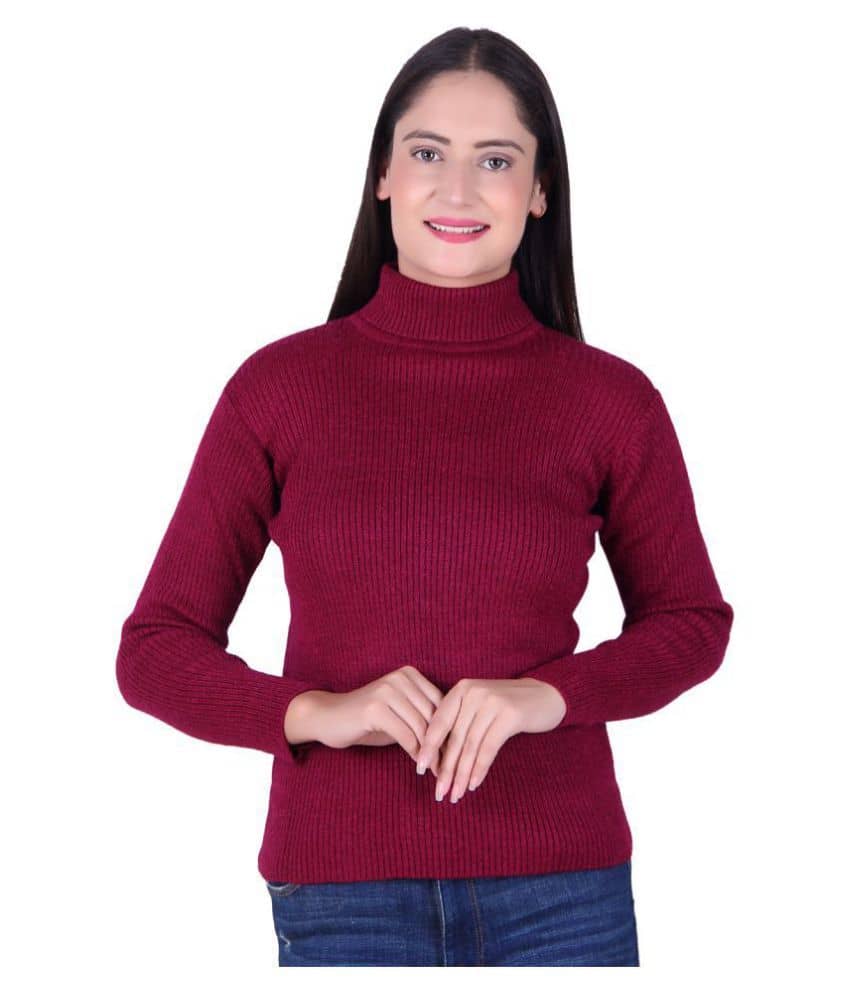 Ogarti Woollen Purple Pullovers
