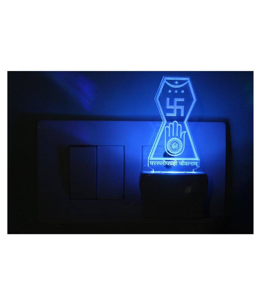 Somil 3D Illusion LED Jainism Swastik Symbol Night Lamp Multi - Pack of 1 Somil 3D Illusion LED Jainism Swastik Symbol Night Lamp Multi - Pack of 1