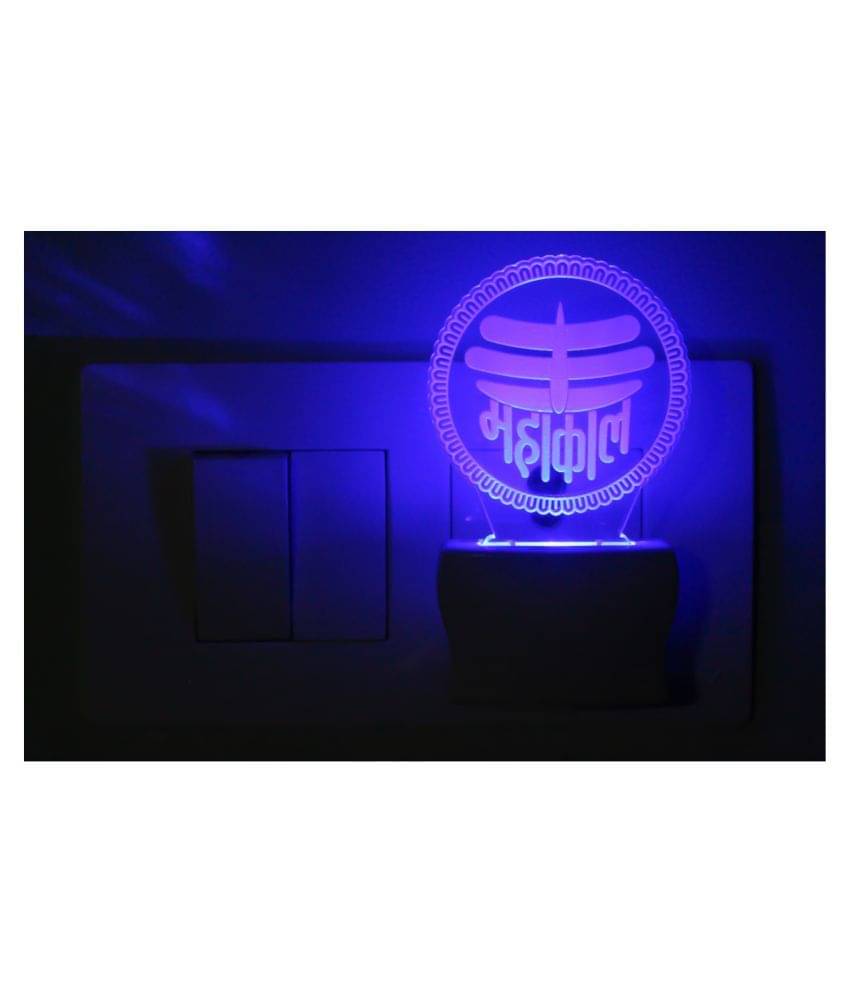 Somil 3D Illusion LED Mahadev Mahakal Night Lamp Multi - Pack of 1 Somil 3D Illusion LED Mahadev Mahakal Night Lamp Multi - Pack of 1