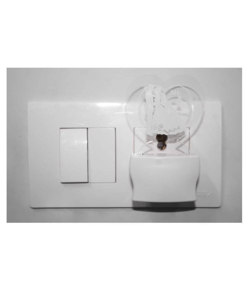 Somil 3D Illusion LED Mr & Mrs Loving Couple Night Lamp Multi - Pack of 1 Somil 3D Illusion LED Mr & Mrs Loving Couple Night Lamp Multi - Pack of 1