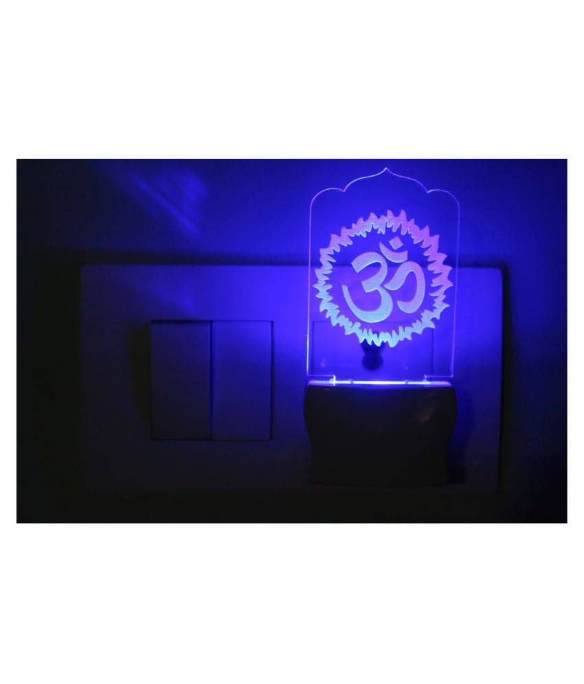 Somil 3D Illusion LED Symbol Of Lord Mahdev's OM Night Lamp Multi - Pack of 1     			Somil 3D Illusion LED Symbol Of Lord Mahdev's OM Night Lamp Multi - Pack of 1