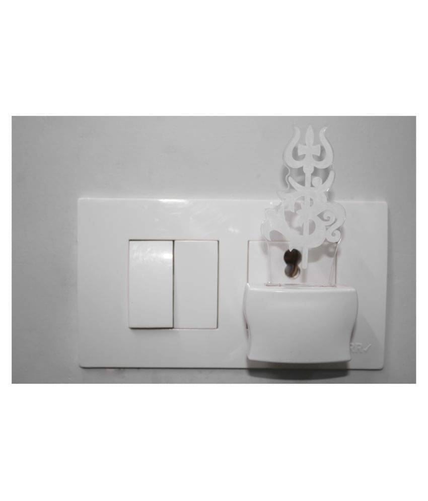     			Somil 3D Illusion LED Symbol Of Hindu God OM With Holy Trident Night Lamp Multi - Pack of 1