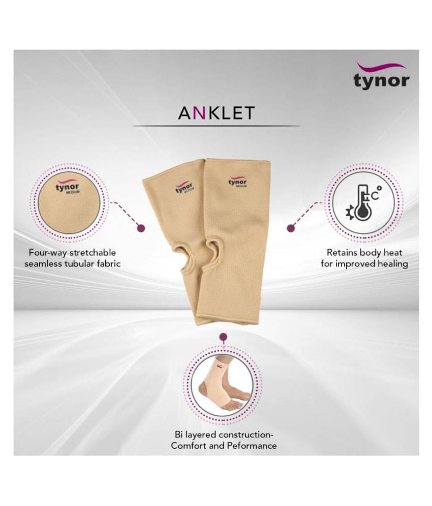     			Tynor Anklet, Beige, XL, 1 Pair