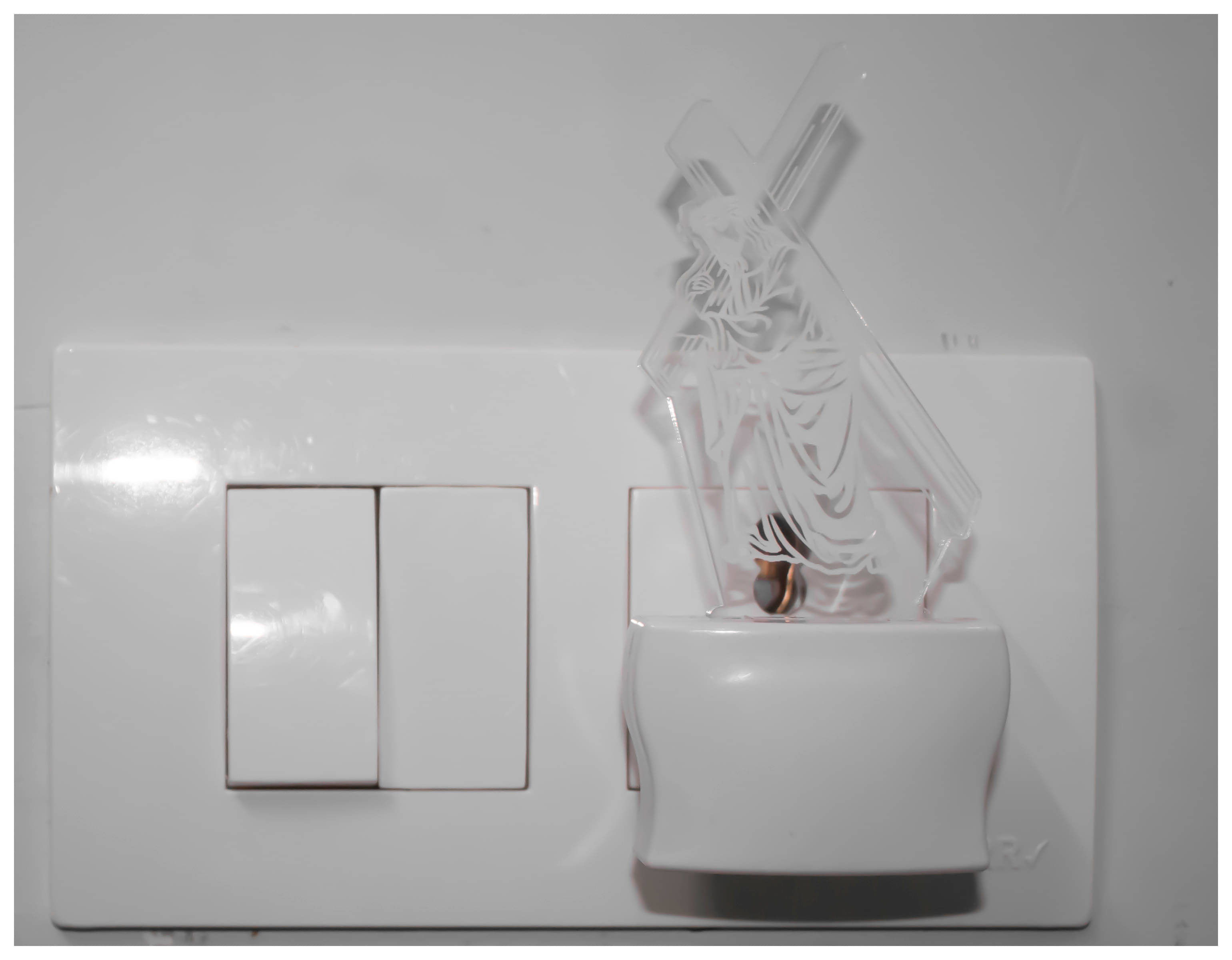     			AFAST Jesus With Holy Cross 3D Illusion LED Night Lamp Multi - Pack of 1