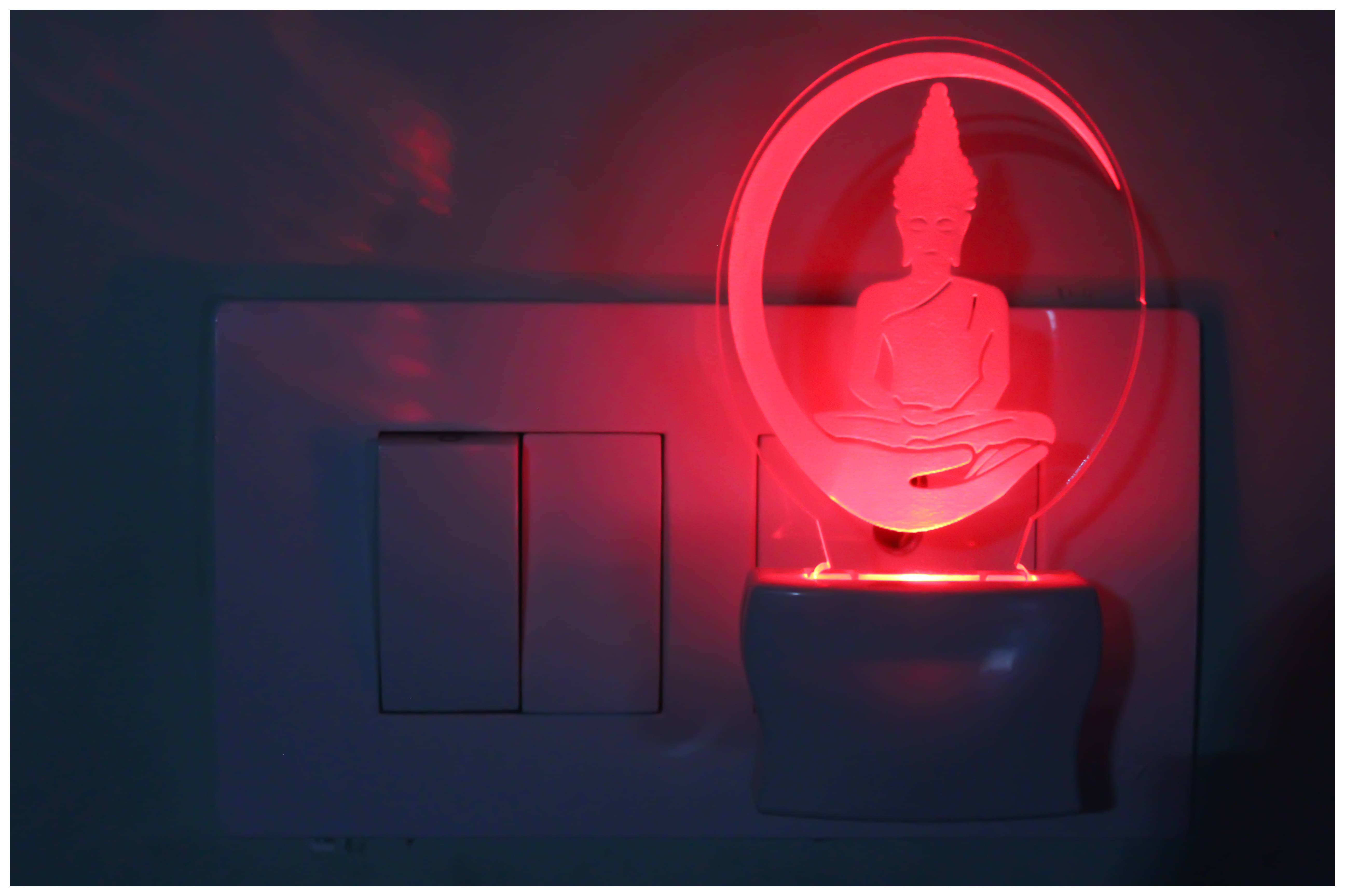     			AFAST Lord Buddha's 3D Illusion LED Night Lamp Multi - Pack of 1