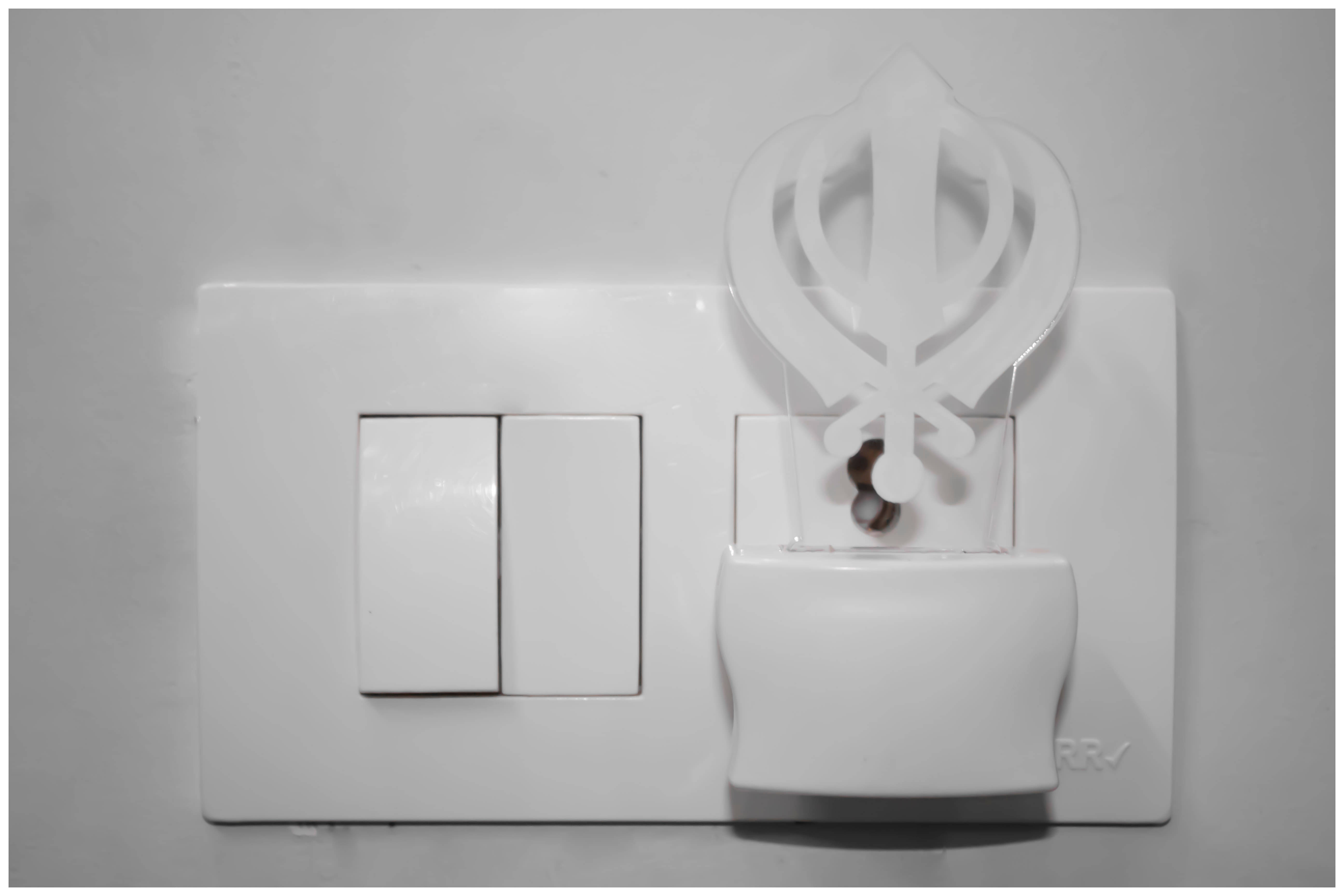 AFAST Sikh Khanda 3D Illusion LED Night Lamp Multi - Pack of 1 AFAST Sikh Khanda 3D Illusion LED Night Lamp Multi - Pack of 1