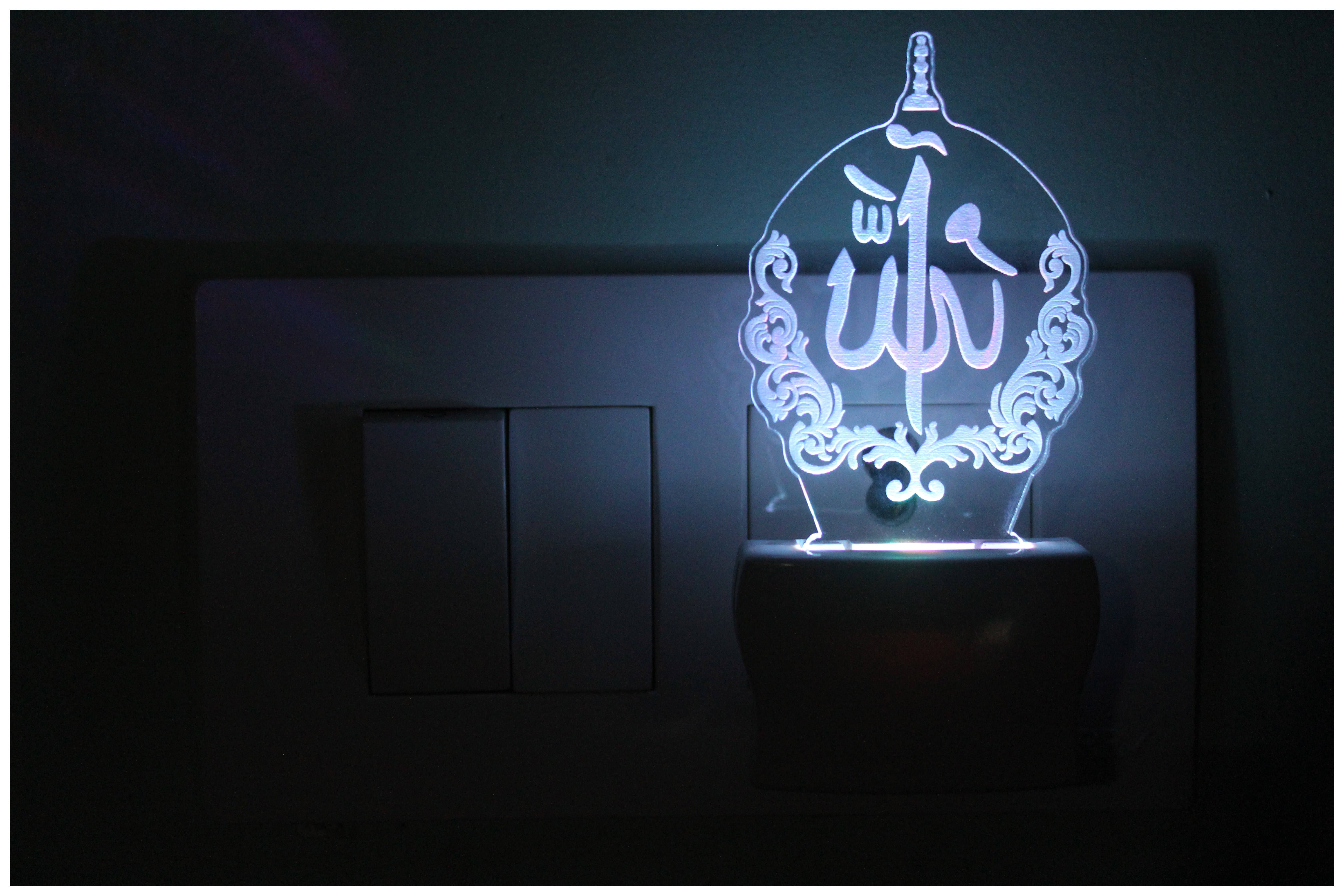     			AFAST Symbol Of Holy ALLAH 3D Illusion LED Night Lamp Multi - Pack of 1