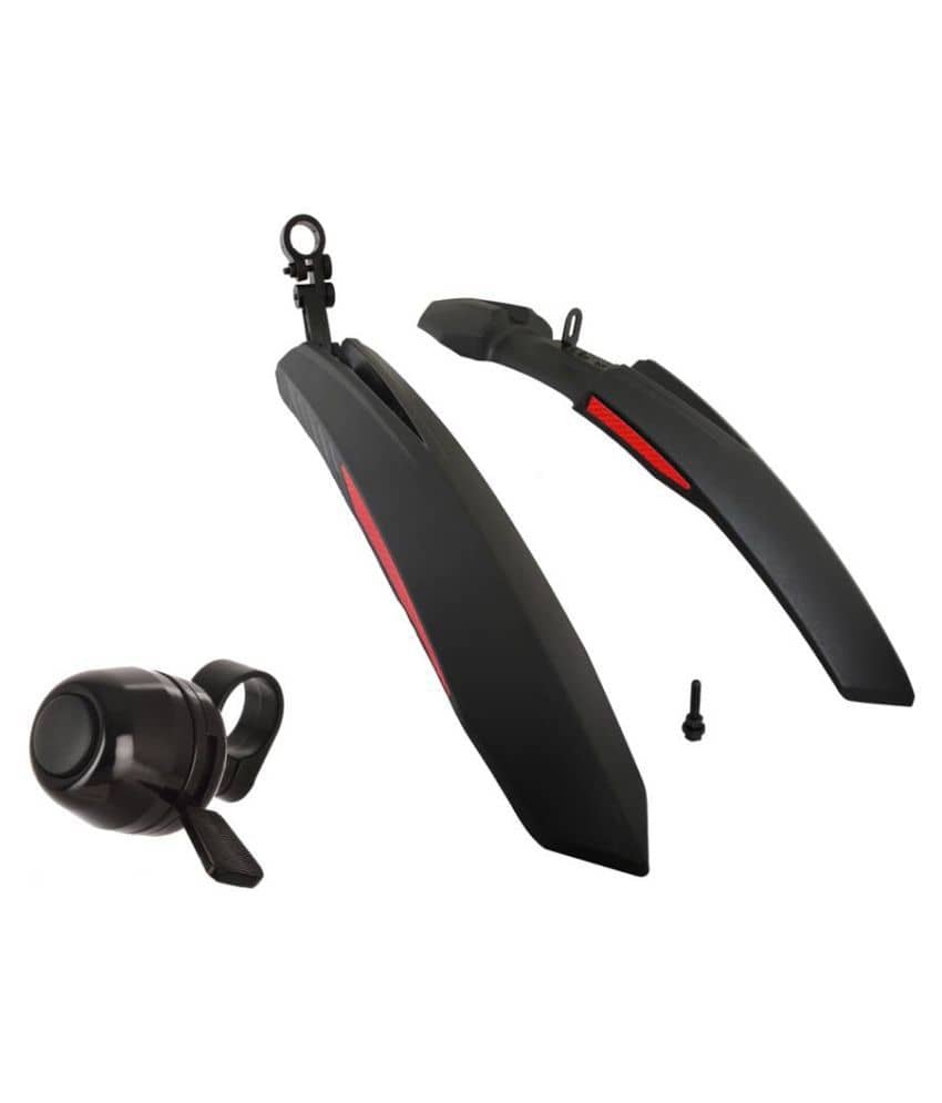 Dark Horse Atom Red Mudguard with Reflective Tape and FREE Black Bell - Sports and Fitness Equipment | Buy online on ZillyBuy