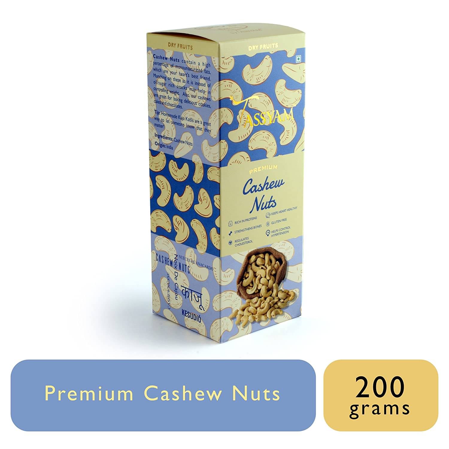 Tassyam Cashew nut (Kaju) 200 g Tassyam Cashew nut (Kaju) 200 g