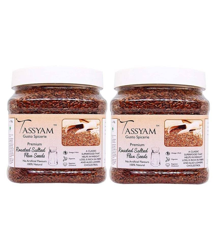 Tassyam Flax Seeds 1200 g Pack of 2 Tassyam Flax Seeds 1200 g Pack of 2