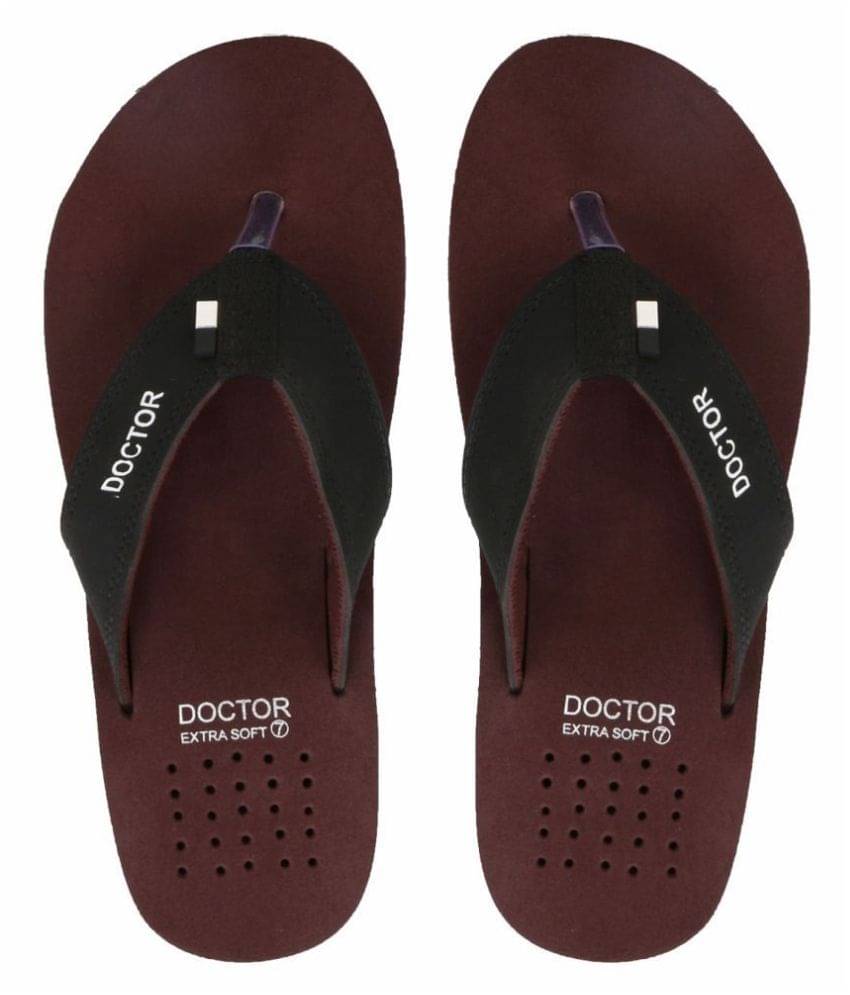    			DOCTOR EXTRA SOFT - Brown  Rubber Daily Slipper