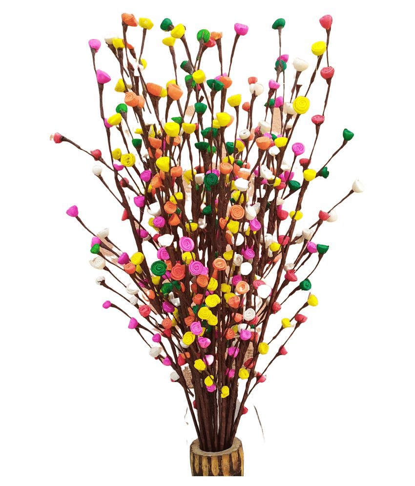 Fab n Style Rose Multicolour Artificial Flowers Bunch - Pack of 1 Fab n Style Rose Multicolour Artificial Flowers Bunch - Pack of 1