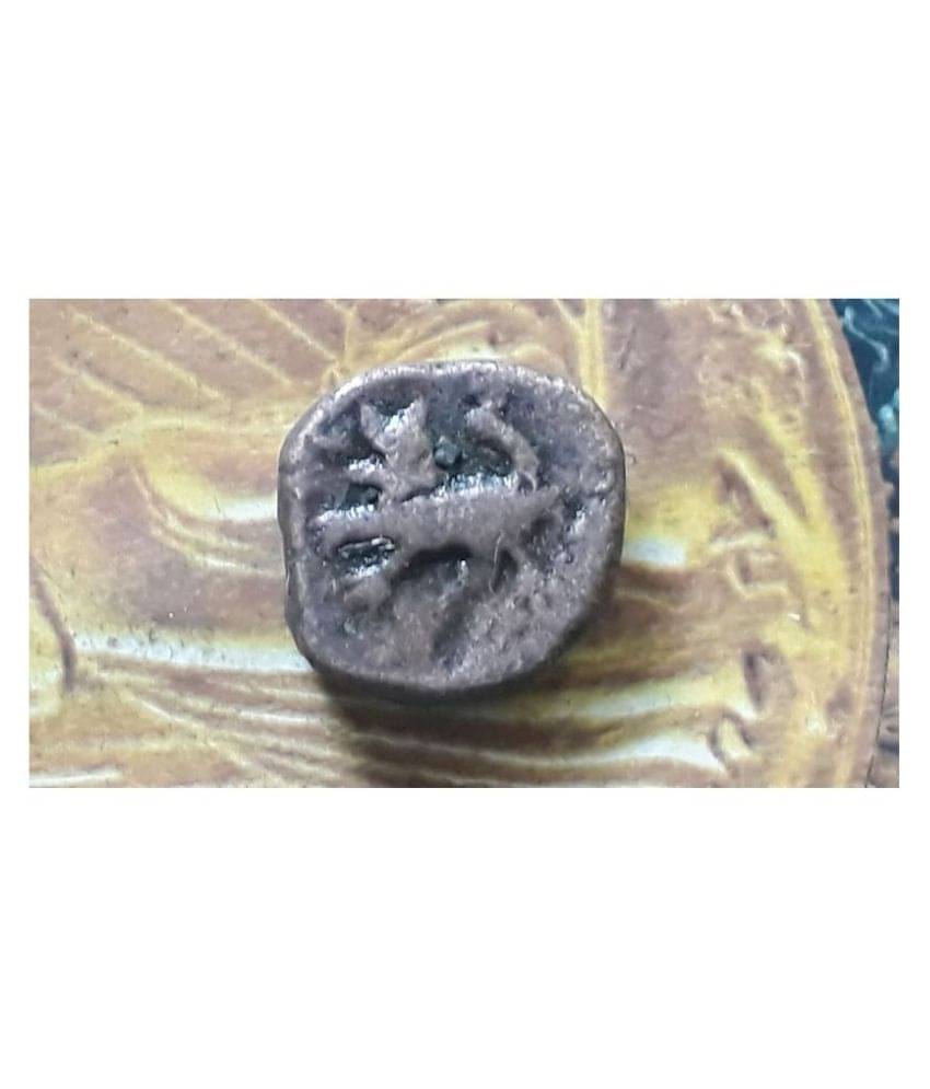     			MANMAI 1834-1868 - 1 P - Elichpur Hyderabad Feudatory- TIGER - PRINCELY STATE RARE COPPER  - WT. 11.15 GRAMS,
