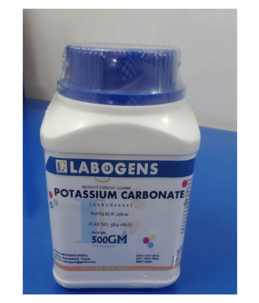 POTASSIUM CARBONATE (anhydrous) 500GM