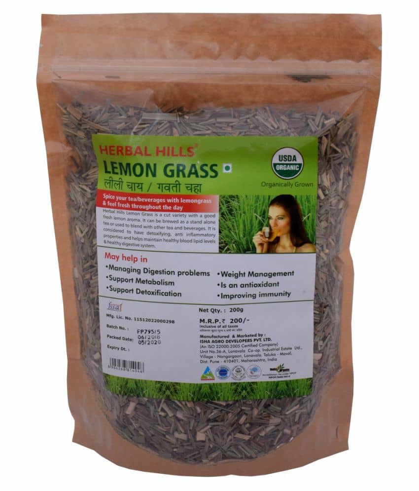 Herbal Hills Lemongrass Raw Herbs 200 Gm Pack of 1