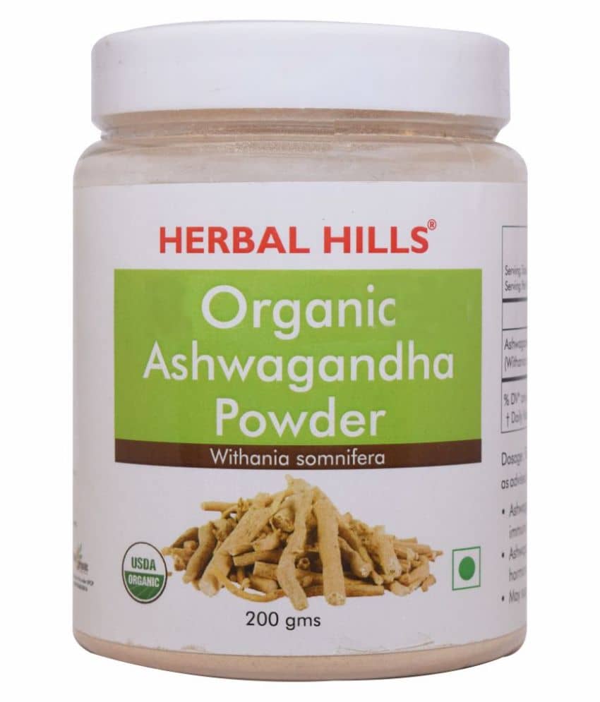 Herbal Hills Organic Ashwagandha Powder 200 gm