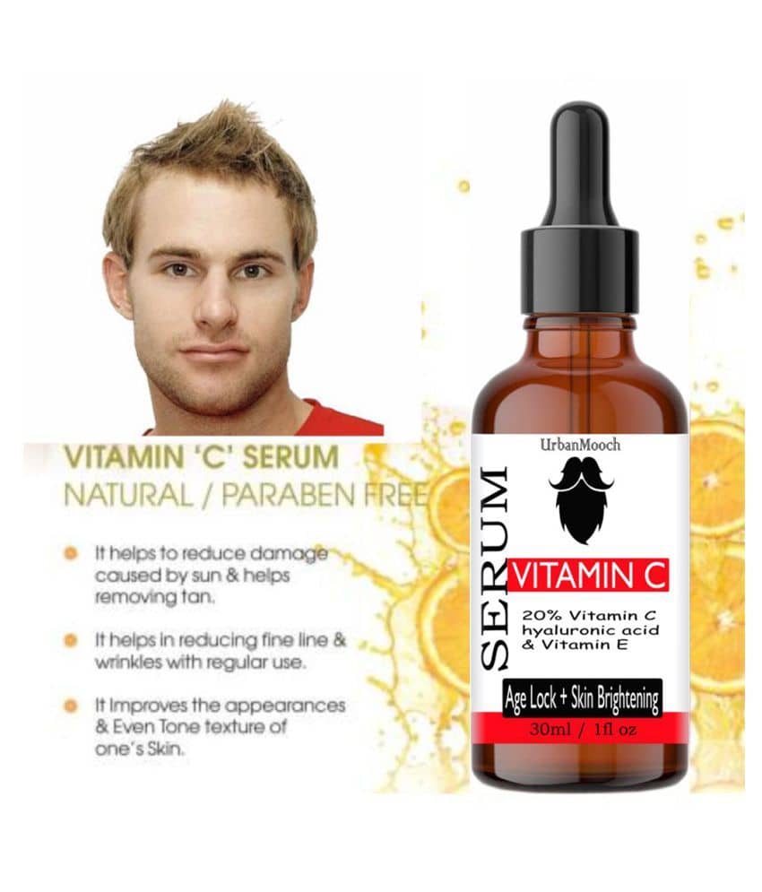 UrbanMooch Vitamin C Serum Face Hyaluronic acid- Skin Whitening & Anti Ageing Face Serum 30 mL