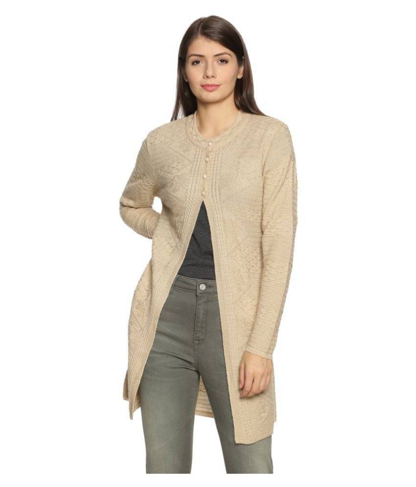     			Clapton Acrylic Off White Buttoned Cardigans