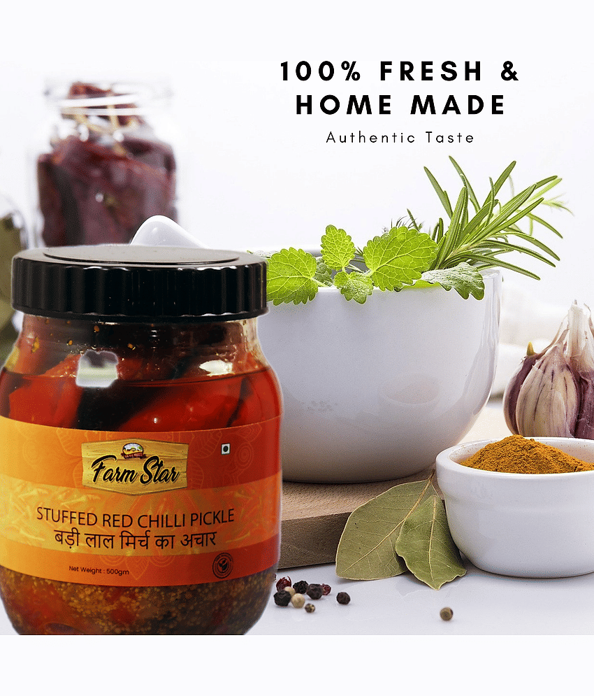 Farm Star (Lal Mirch ka Achar) Vegetable Pickle 500 g