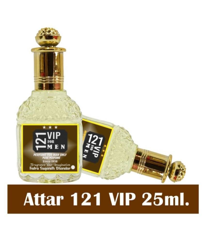 INDRA SUGANDH BHANDAR - 121 VIP For Men 24 Hours Long Lasting Attar For Men & Women 25ml Pack Of 1 INDRA SUGANDH BHANDAR - 121 VIP For Men 24 Hours Long Lasting Attar For Men & Women 25ml Pack Of 1