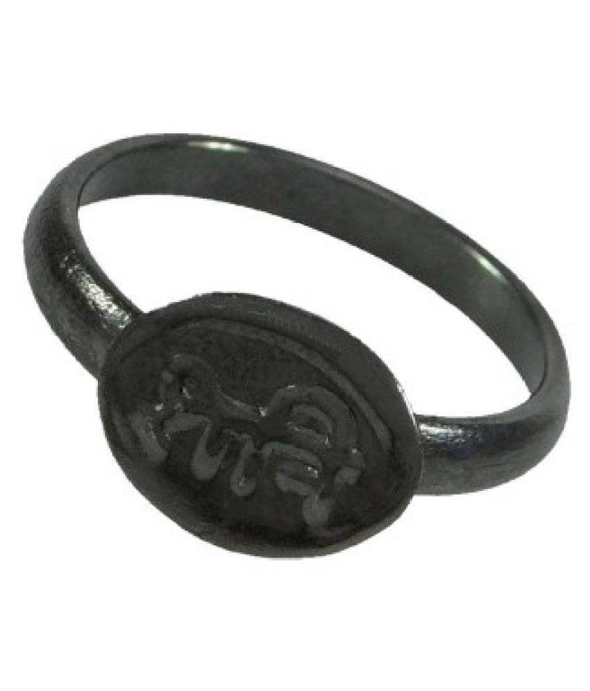 KESAR ZEMS Shani Dosha Niwaran Black Horse Shoe Iron Ring SIZE-17 KESAR ZEMS Shani Dosha Niwaran Black Horse Shoe Iron Ring SIZE-17
