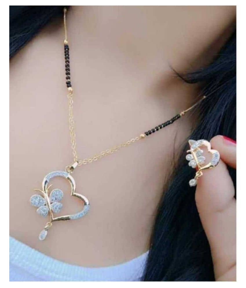 Mamata - Golden Mangalsutra Set ( Pack of 1 )