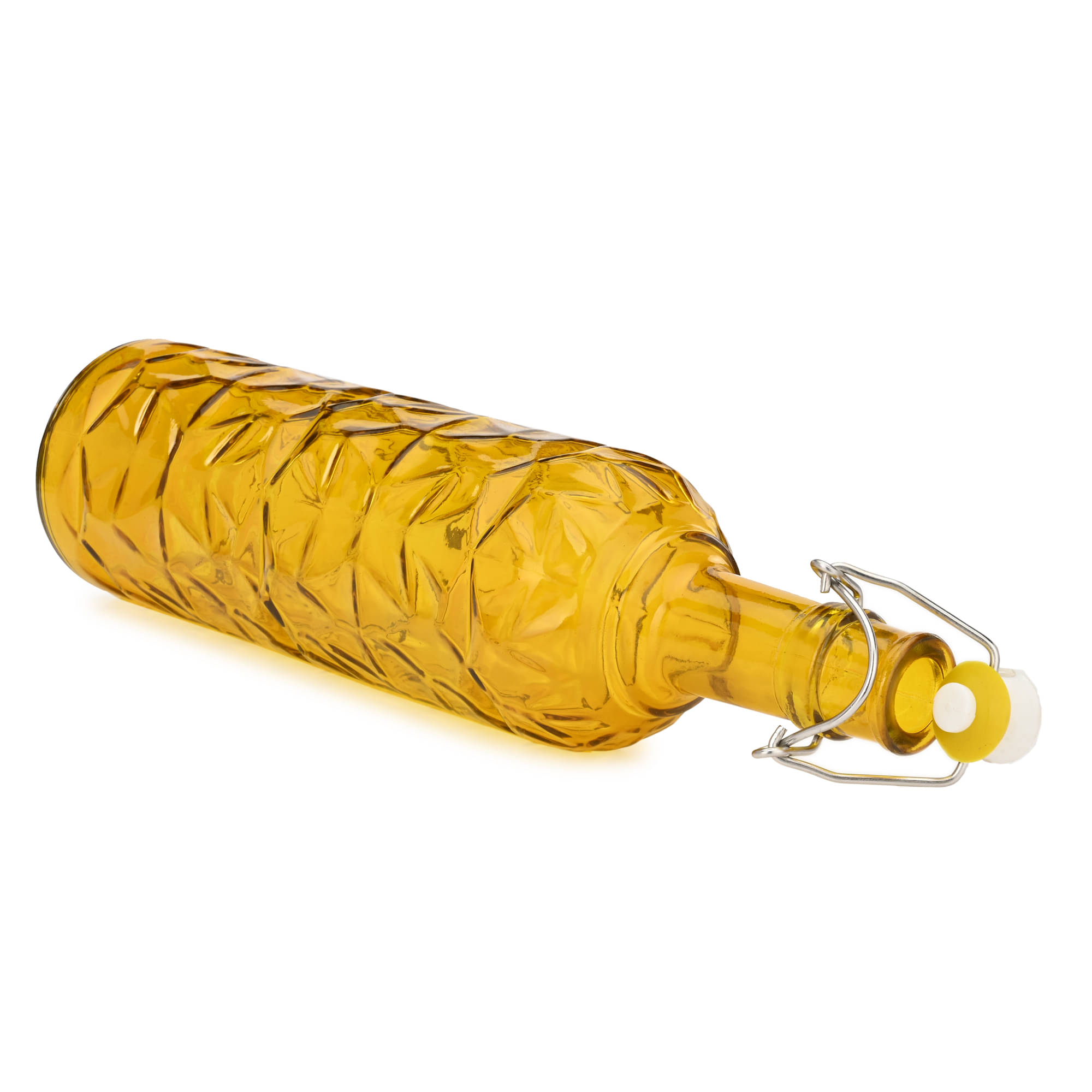     			Somil Glass Water Bottle, Yellow, Pack Of 1, 1000 ml