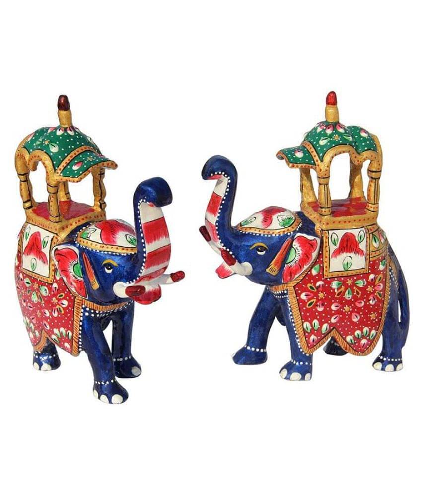 Vivan Creation Multicolour Metal Handicraft Showpiece - Pack of 1 Vivan Creation Multicolour Metal Handicraft Showpiece - Pack of 1