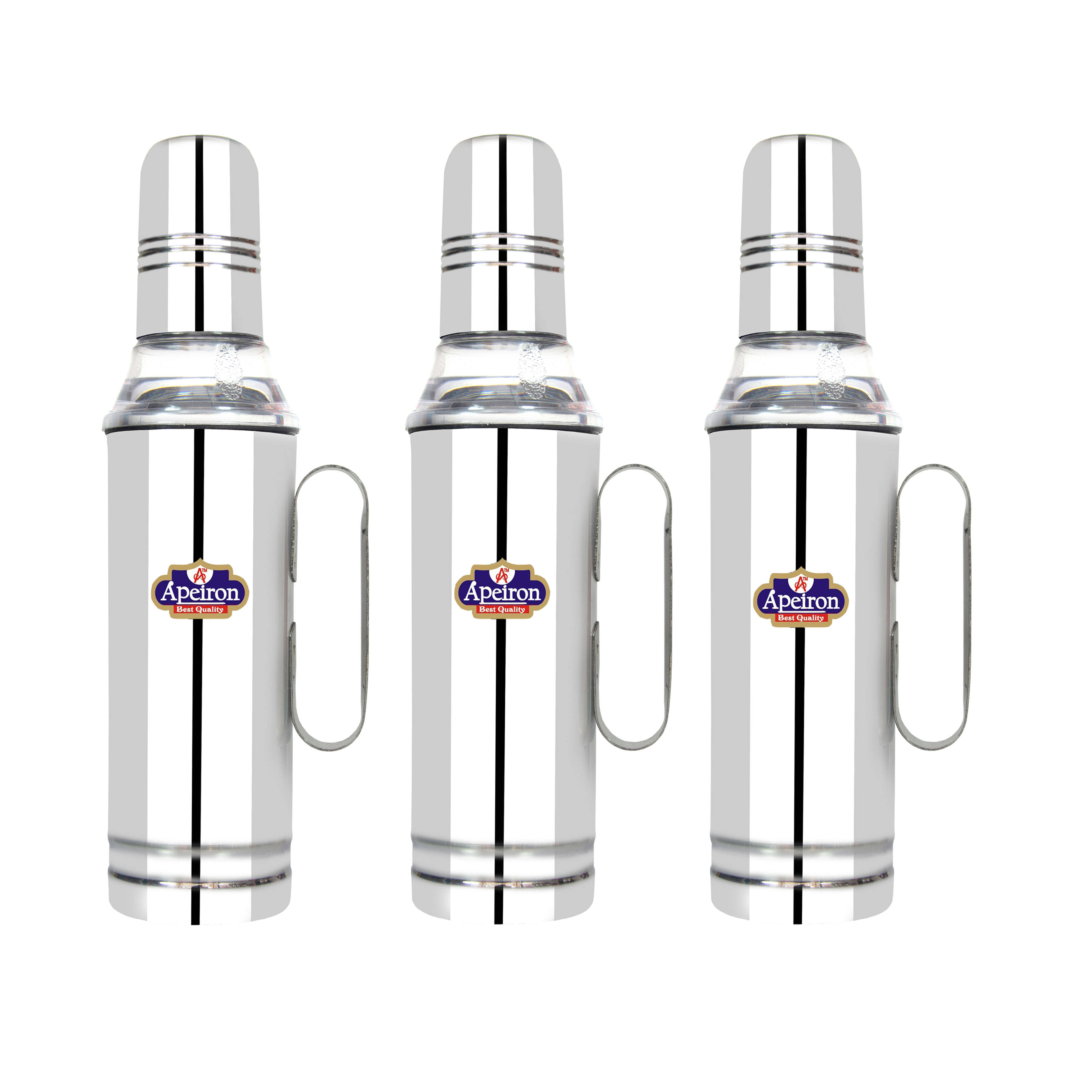     			APEIRON STAINLESS Steel Oil Container/Dispenser Set of 3 500 mL
