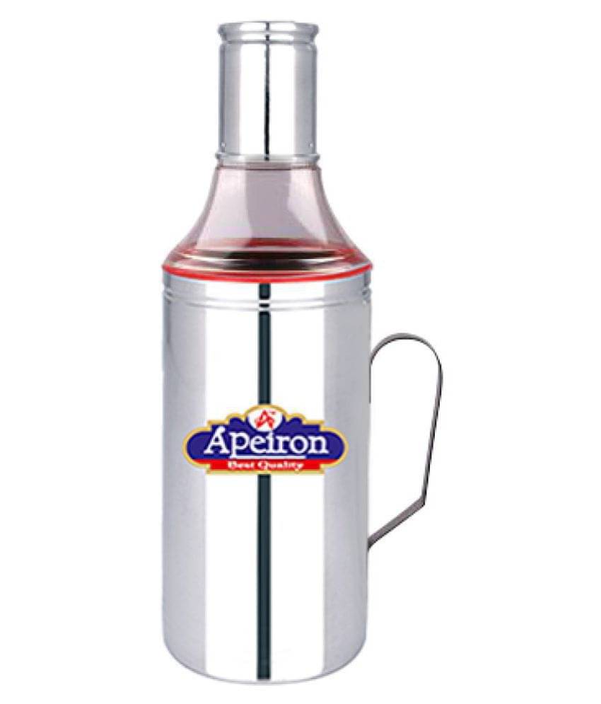     			APEIRON Steel Oil Container/Dispenser Set of 1 1000 mL