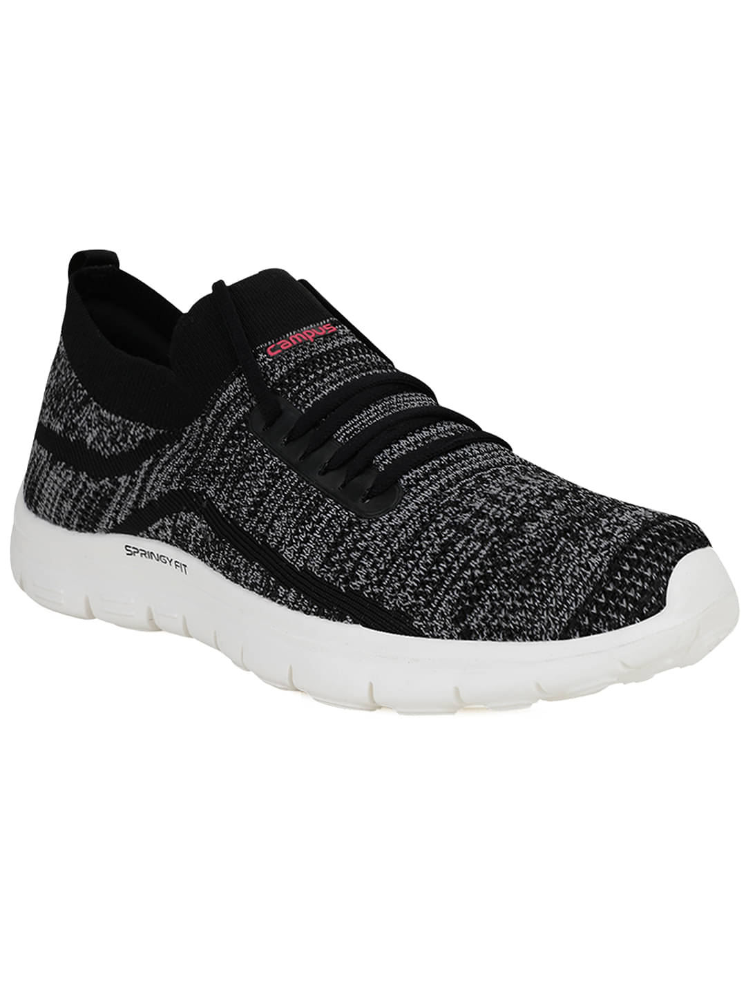     			Campus Black Casual Shoes