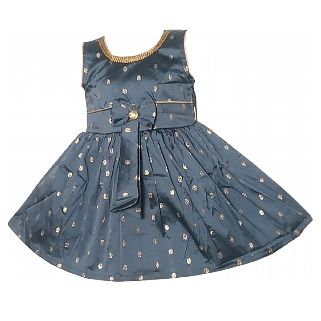     			harshvardhanmart Baby Girls Cotton Blend Frocks ( Gray )