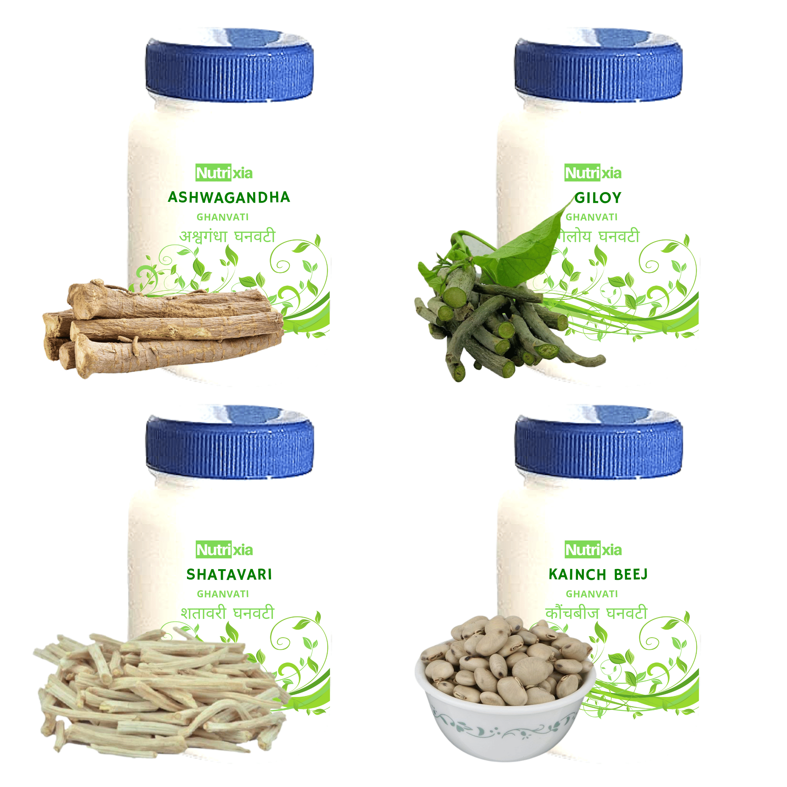 EVERAYU Ashwagandha,Shatavari,Giloy,Kaunch Tablet 680 no.s Pack Of 4