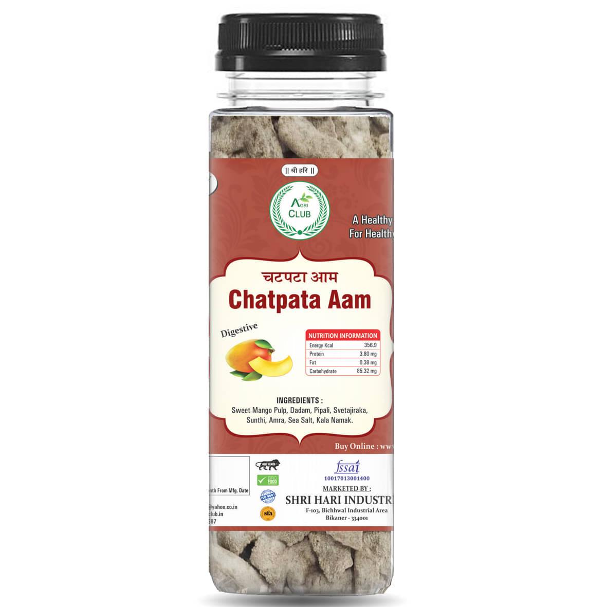     			AGRICLUB chatpata aam Mint 100 gm Pack of 2