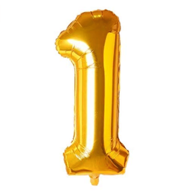     			Blooms Special Foil Balloon Number - 1 (Golden)
