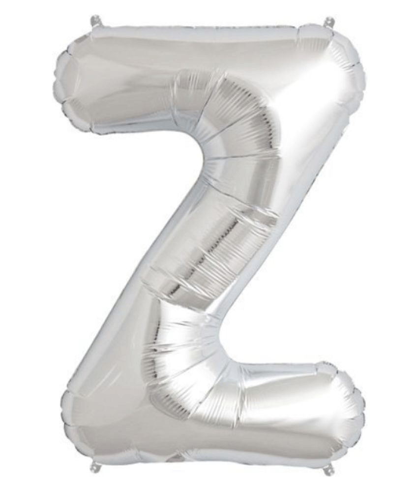     			Blooms Unique Alphabet Foil Balloon -Z (Silver)